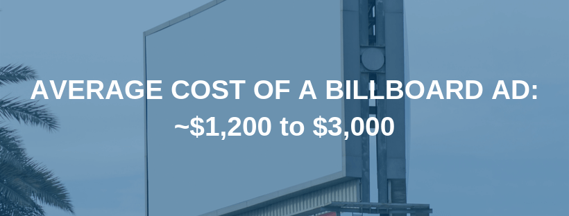 Cost of Billboard Advertising