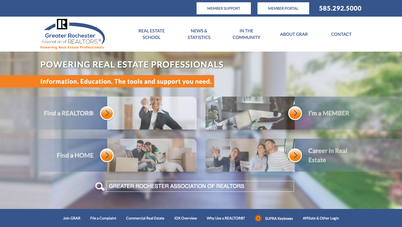 Greater Rochester Association of Realtors homepage