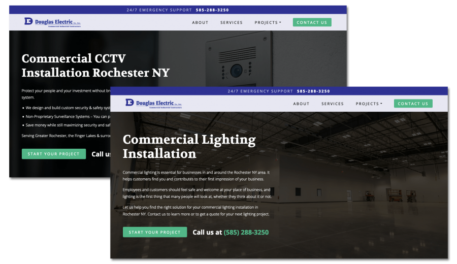 Commercial Electrician Website